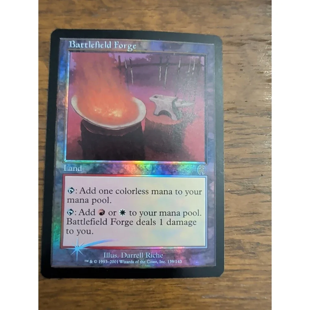 MTG Magic - Battlefield Forge FOIL Apocalypse Land - original owner NM/M